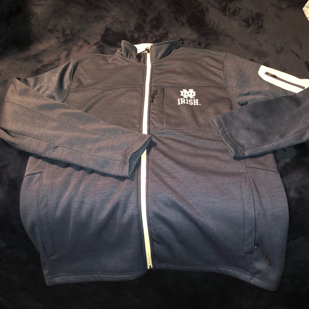-Grey With Gold logos Colosseum full zip jacket